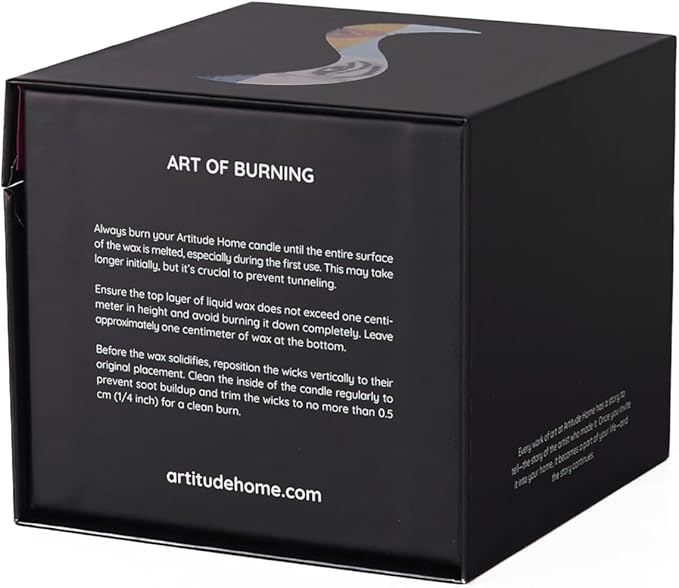 Scented Candle | Eco-Friendly Soy Blend Wax | Luxury Candles | Perfect for Gifting | Perfect for Home Décor | 14oz | 10cm Tall | Approx Burn Time - 80 Hours (Arte Pop, 10cm) - Bloomnest
