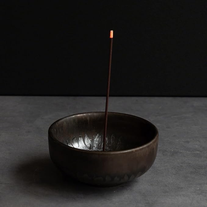 Asayu Japan Low Smoke Incense Gift Set with Incense Holder and Brass Stand, Agarwood Incense Sticks with Zen Holder - Bloomnest