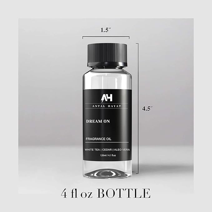Dream On Diffuser Oil 120ml – Hotel Collection Essential Oils for Diffuser – White Tea, Vanilla & Cedarwood – Luxury Home Scent – Hotel Inspired Aromatherapy Oil for Home & Office - Bloomnest