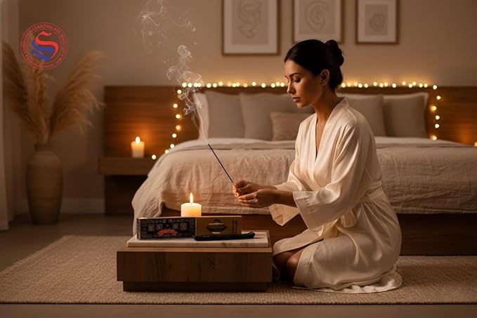 Satya Smudge Incense Stick – Hand-Rolled Indian Masala Incense for Meditation, Yoga & Spiritual Cleansing Pack of 6 (Smudge Superhit) Satya