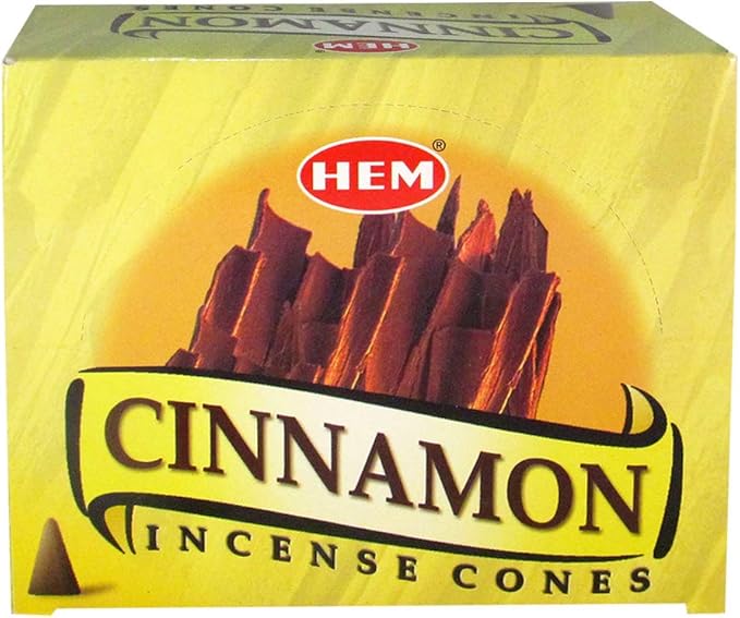 Cinnamon Incense Cones and Cone Incense Burner Bundle Insence Insense Hem Incense