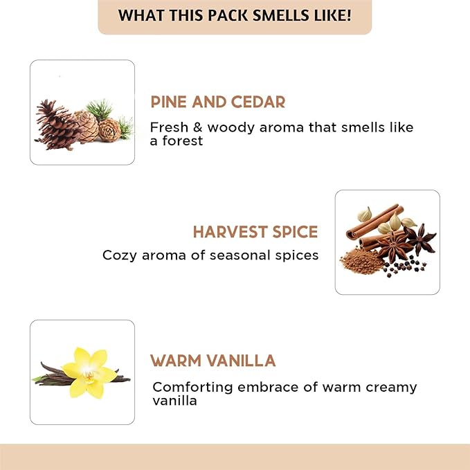 Folkulture Essential Oils for Diffuser | Fall Essential Oils Set of 6x0.34 fl oz | 60 ml Fragrance Oil, Diffusers Oils Fall Scents for Home | Oil Diffusers Fragrances for Diffusers | Pumpkin Spice oil - Bloomnest