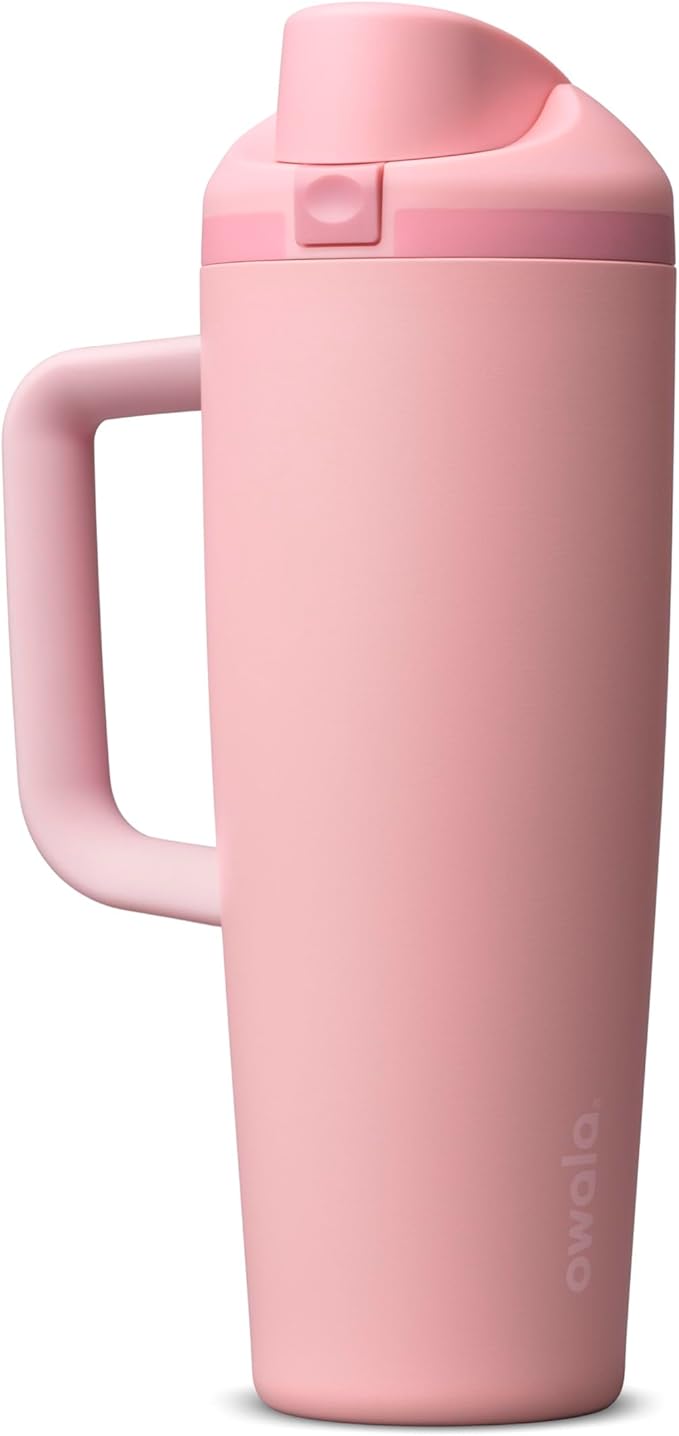 Owala FreeSip Tumbler - Stainless Steel - 30-oz. - Pink (Rose Quartz) Owala