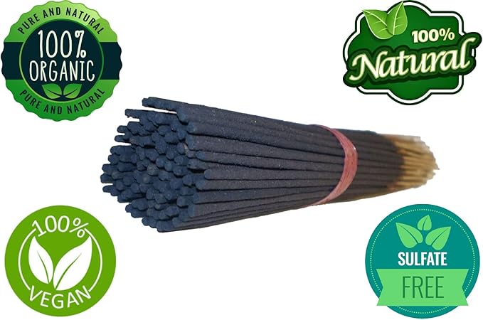 Yajna-Dragons-Blood-Incense-Sticks 100%-Natural-Handmade-Hand-Dipped Organic-Chemicals-Free for-Purification-Relaxation-Positivity-Yoga-Meditation The-Best-Woods-Scent (100 Sticks (150GM)) Yajna