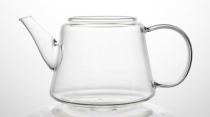 25oz (750ml) Borosilicate Glass Teapot with Removable Stainless Steel Infuser – Heat Resistant Clear Tea Pot for Loose Leaf, Herbal & Blooming Tea – Stovetop, Microwave & Dishwasher Safe - Bloomnest