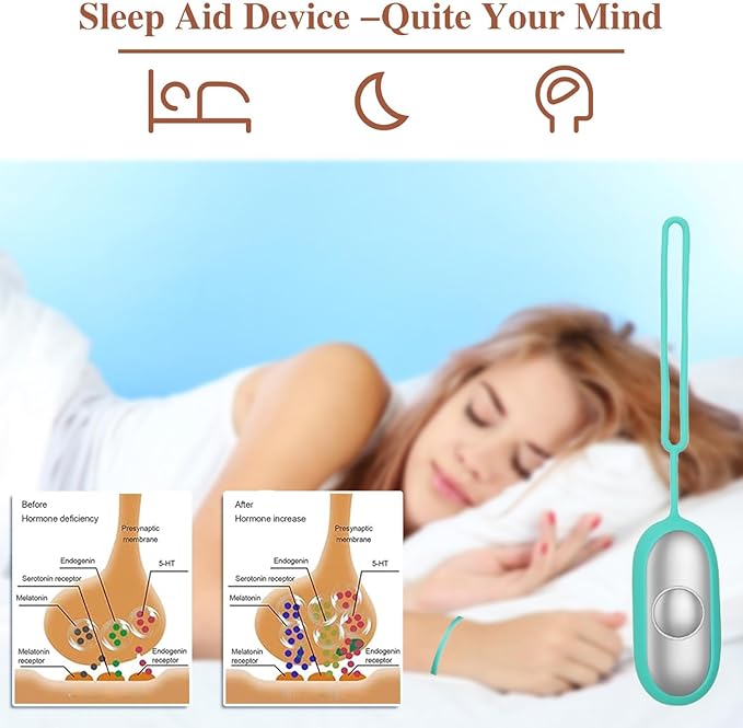 Aimery Anxiety Device - Handheld Relaxation Device, Portable Sleep Aid for Stress Relief and Restful Sleep, Rechargeable Sleep Device for Improved Relaxation and Sleep Quality