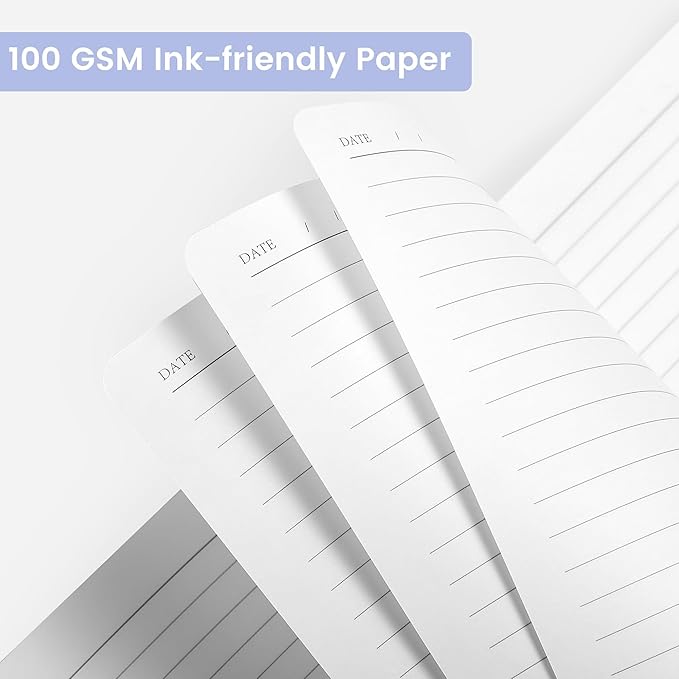 CAGIE Purple Journal Notebook for Women Men 320 Pages 100 Gsm Paper Thick Lined Journaling Notebooks A5 Leather Journals for Writing Hardcover Journal SuppliesDiary, 5.7x8.3 In - Bloomnest