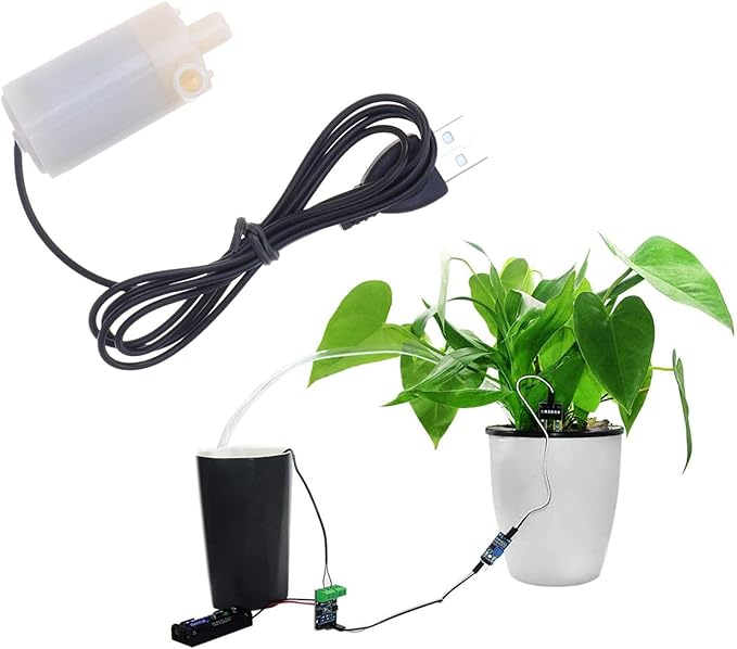 3PCS DC 3-5V USB Micro Submersible Mini Water Pump,Small Aquarium Pump for Fish Tank Aquariums Pond Fountain Hydroponics Garden (White) - Bloomnest