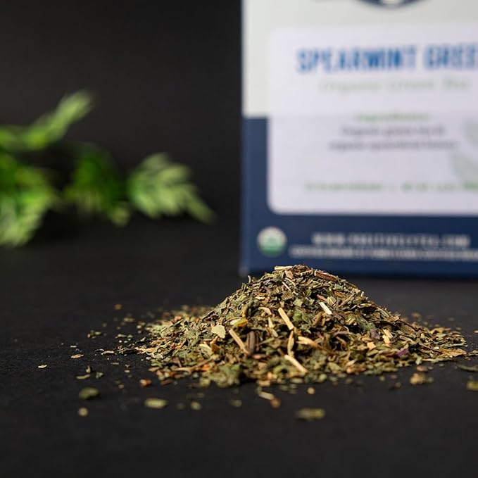 Organic Positively Tea Company, Spearmint Green Tea Bags, 20 Count - Bloomnest