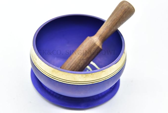 GK&CO. 3 Inch Chakra Tibetan singing bowls set, choose your favorite chakra bowl, improve your chakra meditation practice (The 3rd Eye Chakra) - Bloomnest