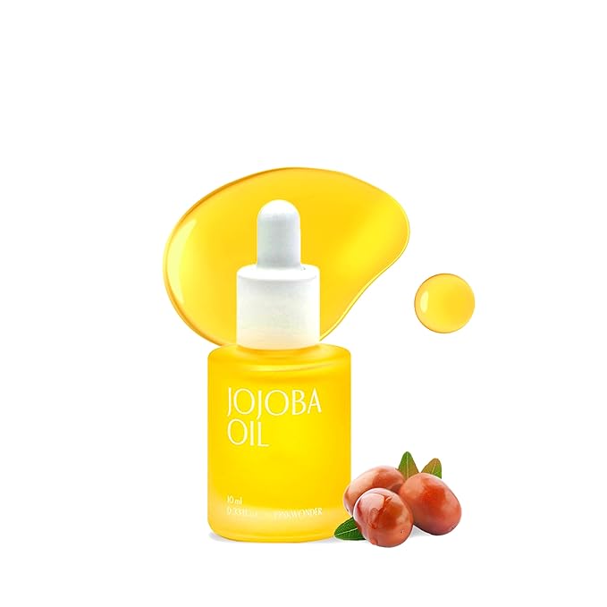 PINKWONDER USDA Organic Jojoba Oil | 100% Pure, Cold-Pressed Oil for Face & Facial Care, Gua Sha | Non-Greasy Korean Skin Care for Women 0.33oz (10ml) - Bloomnest