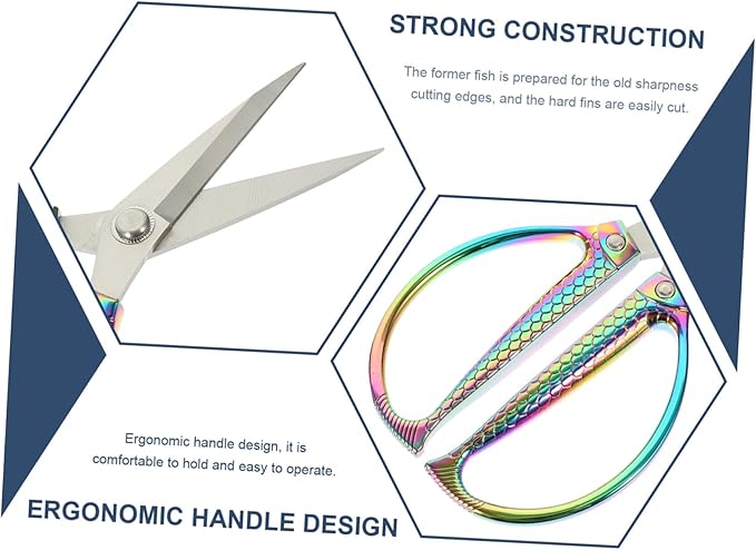 Heavy Duty Kitchen Shears with Zinc Alloy Handle Multi-purpose Food and Meat Cutting Scissors for Poultry Fish and Herbs Ergonomic Design Reduces Wrist Strain Easy to Clean and - Bloomnest