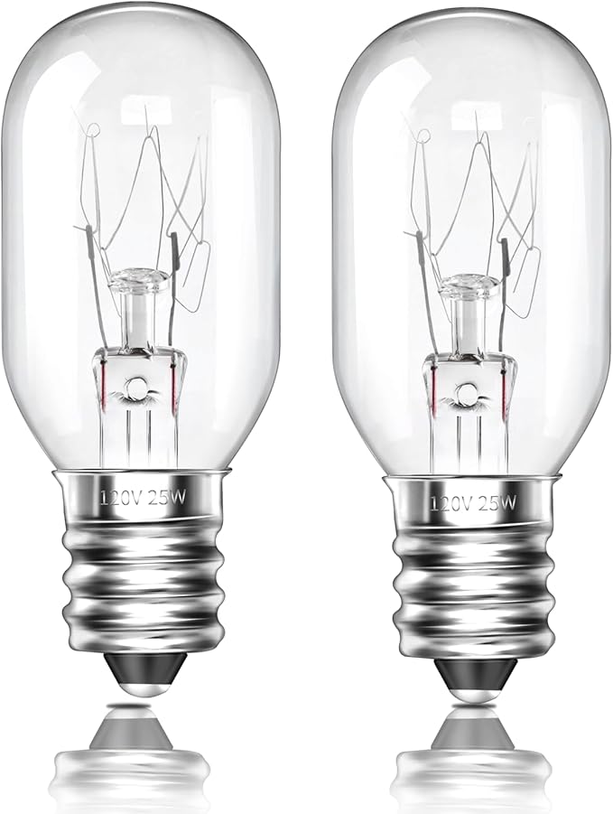 E12 T20 Salt Lamp Bulbs 25W 120V Original Salt Lamp E12 Base Replacement Himalayan Salt Lamps,Salt Lamps Baskets,Plug-in Wax Warmers,Night Lights (Pack of 2) - Bloomnest