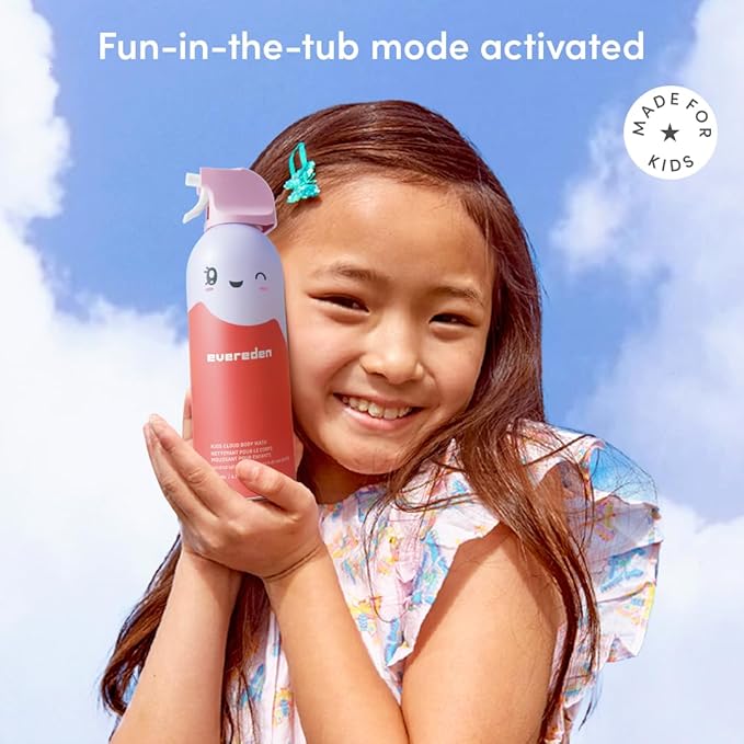 Evereden Kids Foam Soap, Cloud Body Wash (6.7 fl. oz., Coconut Splash): Spray, Shape & Splash: The Fun, Fluffy Foam That Makes Bath Time Playtime, Hydrating Foaming Bath Soap for Sensitive Skin - Bloomnest