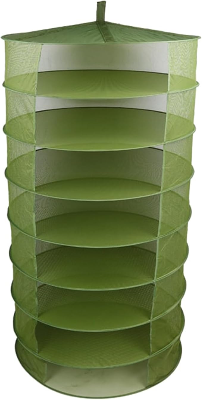 Grow1 3ft Drying Rack 1-Piece Collapsible Mesh Herb and Flower Hanging Dryer with Carrying Case for Even Airflow and Secure Harvest Storage - Bloomnest