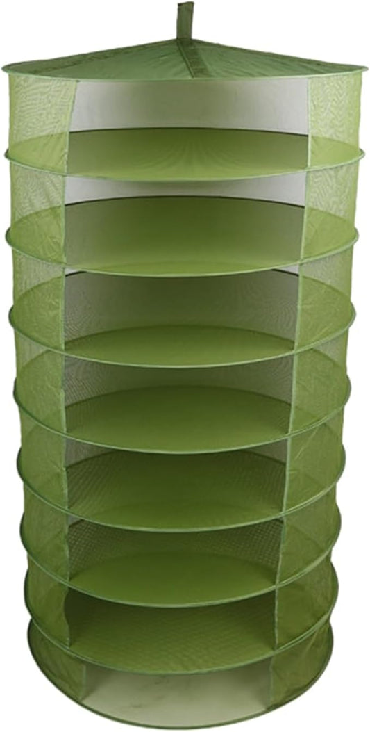 Grow1 3ft Drying Rack 1-Piece Collapsible Mesh Herb and Flower Hanging Dryer with Carrying Case for Even Airflow and Secure Harvest Storage - Bloomnest