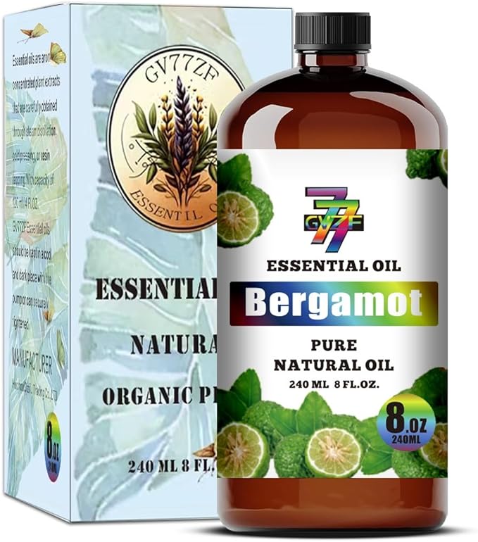 Bergamot Essential Oil (8 oz / 240 ml) – Bergamot Oils for diffusers, humidifiers, Home Baths, Cleaning Products, Yoga, DIY Soaps and DIY Scented Candles - Bloomnest