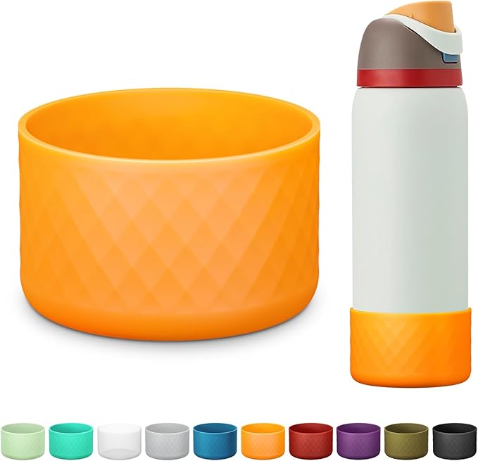 Silicone Boot for Owala Water Bottle 24 oz 32 oz 40 oz, Anti-Slip Protective Sleeve for FreeSip/Twist/Flip Stainless Steel Water Bottles Accessories BEONSKY
