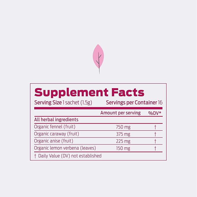 HELPS TEAS | Helps Nursing Mother Tea | Organic herbal blend of fennel, caraway, anise and lemon verbena that will help you during your breastfeeding period | 16 Tea Bags | - Bloomnest
