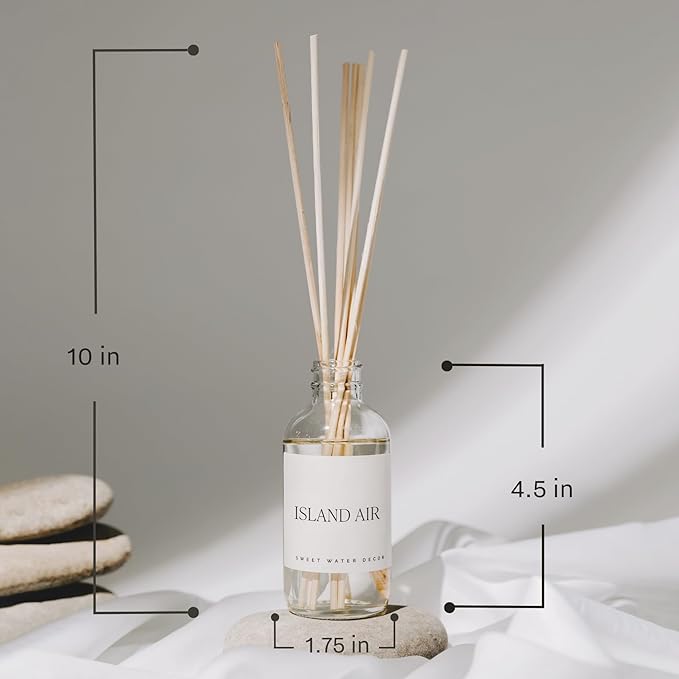 Sweet Water Decor Calm and Comfort Reed Diffuser Set | Lavender, Patchouli, Eucalyptus Spa Scented Diffusers | Air Freshener | Housewarming Gift | Aromatic Stress Relief