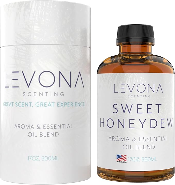 Levona Scent Oil Diffuser Essential Oils: Essential Oils Home Luxury Scents - Sweet Honeydew Essential Oil - Sweet & Fresh Notes of Nectarine and Floral Rose Essential Oil - 500 Ml Fragrance Oils - Bloomnest