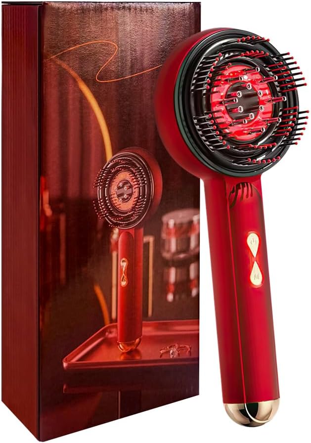 3-in-1 Scalp Massager for Hair Growth, Electric Hair Oil Applicator with EMS & Scalp Brush for Deep Cleansing, Rechargeable Head Massager for Scalp Care and Relaxation at Home Dexmary