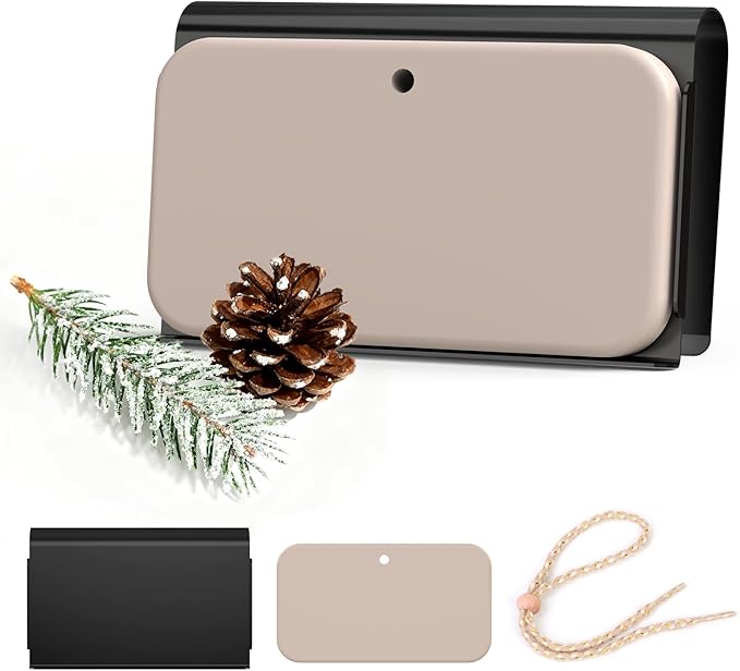 Car Air Freshener, 2-in-1 Stone Car Freshener with Visor Clip & Hanging Scent Diffuser, Natural Scent Stone Diffuser, Long-Lasting Odor Eliminator for Car or Home, Smooth Pine - Bloomnest