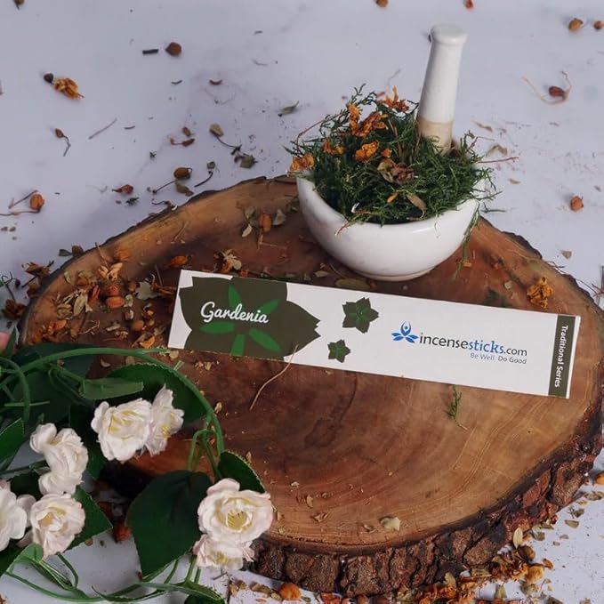 Gardenia Incense Sticks, Pack of 10 Fragrance Sticks - Bloomnest