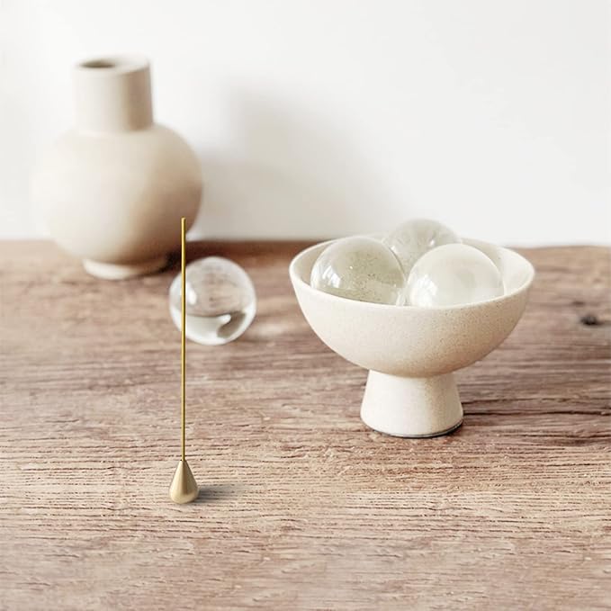 Ceramic Incense Holder for Sticks - Incense Burner Holder Zen Decor - Decorative Bowl for Table Décor Design - 5.3" W X 3.9" H - Bloomnest