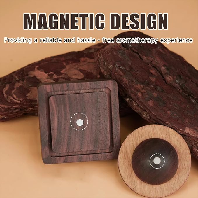 Wood Essential Oil Diffuser,Planet Walnut Aroma Therapy,Passive Diffuser for Desk Table Home Office Car Wardrobe Yoga Hall and SPA, Thoughtful Gifts for Yoga Meditation - Bloomnest