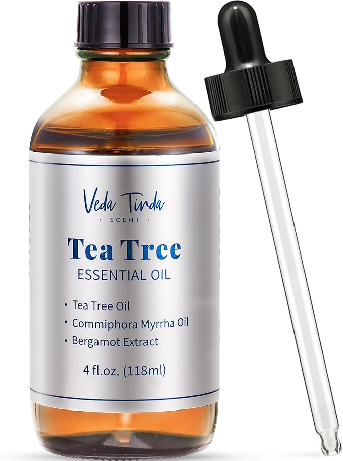 VTS Tea Tree Oil for Skin, Hair, Nails & Toenails, Natural Tea Tree Essential Oil Blend for Foot and Hand Care, 4 Fl Oz - Bloomnest