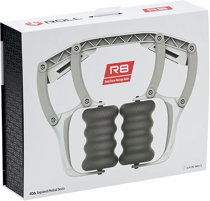 ROLL Recovery R8 (Alpine White) - Deep Tissue Massage Roller - Bloomnest