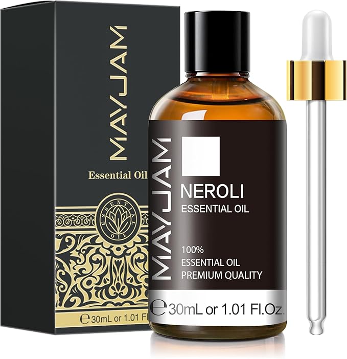 Neroli Essential Oil 30ML/ 1.01FL.OZ, MAYJAM Pure Neroli Oil for Massage, Diffuser, Soap Making, Long Lasting Scents - Bloomnest