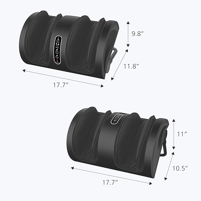 Snailax Foot Massager with Heat, Shiatsu Feet and Calf Massager Machine for Plantar Fasciitis, Neuropathy, Improve Circulation, Foot Leg Massager, Gifts(Without Remote Control)