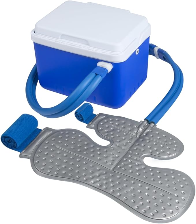 Ice Machine for Shoulder After Surgery, Shoulder Rotator Cuff Cold Therapy Machine Compression Pad Cryotherapy Machine for Post-Surgery Care, Ice Therapy System for Knee, Elbow, Joint (6-Quart) - Bloomnest