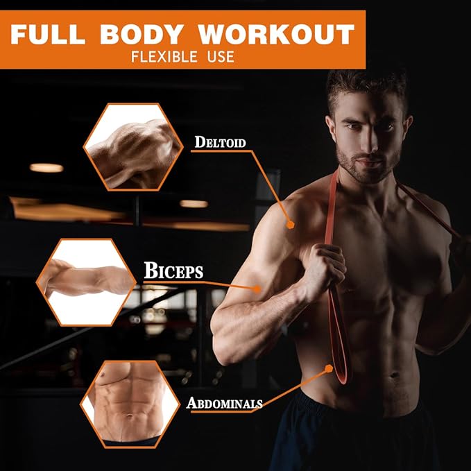 Resistance Bands,Pull Up Bands,Stretching Assist Bands Set for Men & WomenPortable Exercise, Muscle Training,Physical Therapy,Exercise Workout Bands for Working Out - Bloomnest
