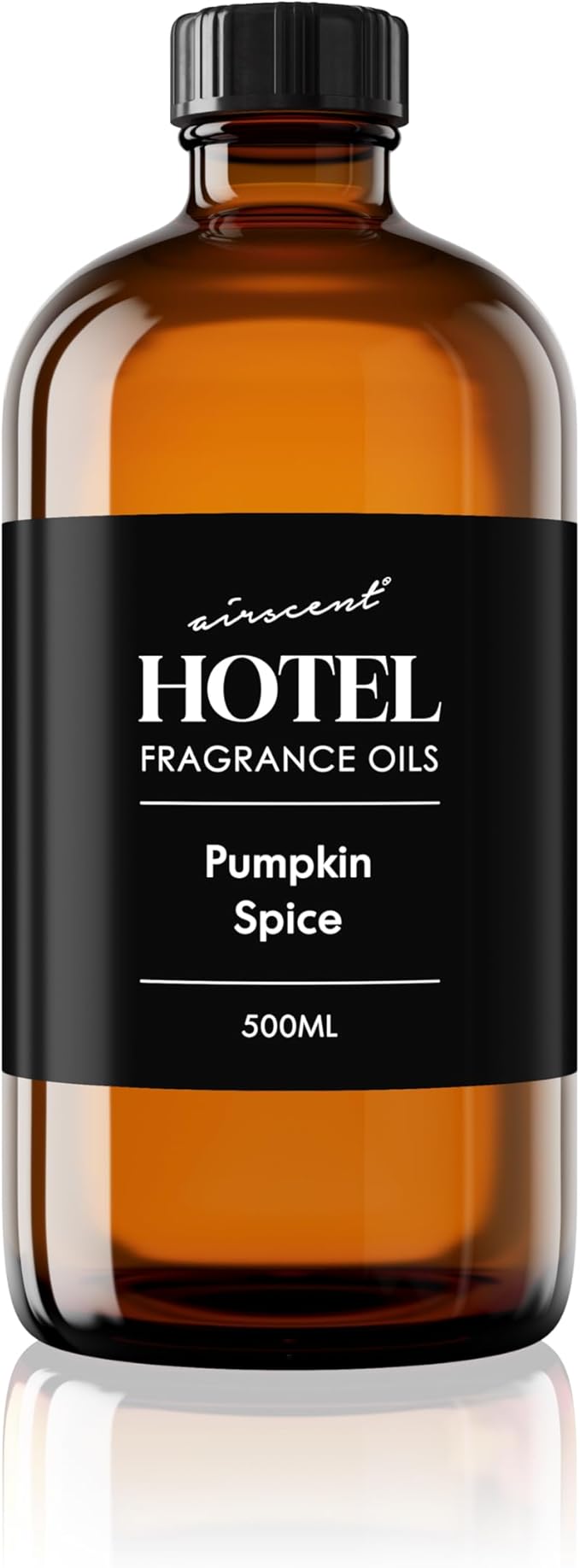 AirScent Pumpkin Spice Diffuser Oil - Pumpkin Spice Fragrance Oil Blend for Ultrasonic and Waterless Diffusers and Crafting - 500 mL, 16.9 fl oz Glass Bottle - Fall Scents Airscent