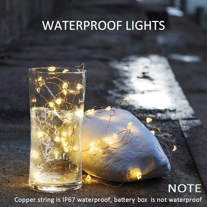 MUMUXI 20 Pack 3.3ft Fairy Lights Battery Operated String Lights, Mini LEDs Powered, Waterproof Indoor Silver Wire Firefly Mason Jars, Warm White for Home Decor, Parties, and Weddings - Bloomnest