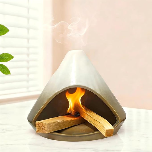 Palo Santo Holder Incense Burner, Ceramic Incense Holder with Ash Catcher, Mini Palo Santo Burner, Unique Aromatic Meditation Gifts for Women, Sage Holder for Burning, Palo Santo Sticks Home Decor Bloomnest