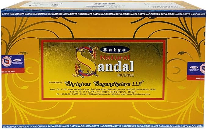 Natural Sandal Incense Sticks and Incense Stick Holder Bundle Insence Insense Satya Incense - Bloomnest