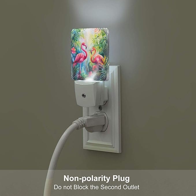 Led Night Light, Flamingo Decorative Plug in Nightlights,with Smart Auto Dusk to Dawn Night Light for Bedroom, Kitchen, Nursery, Bathroom - Bloomnest