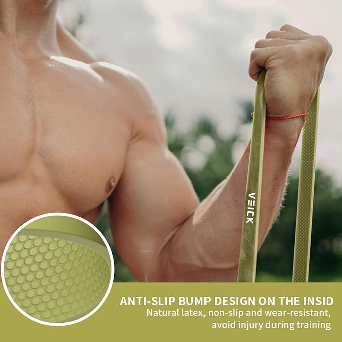 VEICK Resistance Bands for Working Out, Exercise Bands, Workout Bands, Pull Up Assistance Bands, Long Heavy Stretch Bands Set for Men and Women, Power Weight Gym at Home Fitness Equipment - Bloomnest