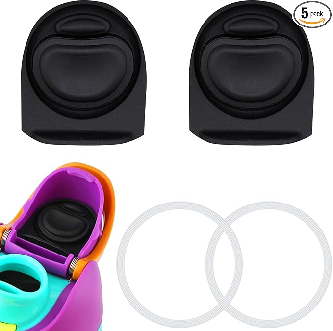 2 Sets Replacement Stopper and O Ring Gasket Compatible with Owala FreeSip 24oz 32oz,Water Bottle Lid Insert Cap Rubber Seal Parts for Owala 16/19/24/32/40oz Mouthpiece Accessories F6 Frokolla