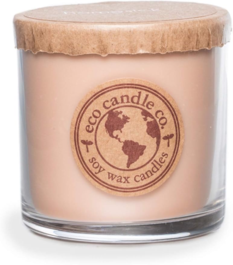 Eco Candle Co. Recycled Candle, Homesick, 6 oz. - Scents of Apples, Sugar, Butter, & Spices - 100% Soy Wax, No Lead, Kraft Paper Label & Lid, Hand Poured, Made from Midwest Grown Soybeans - Bloomnest