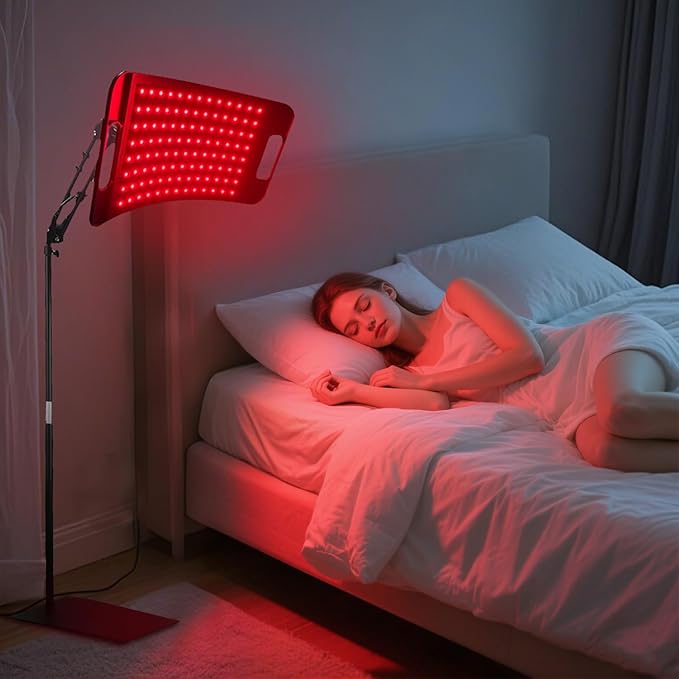 Infrared Light Therapy Panel with Stand, 660nm Red Light and 850nm Near Infrared LED Red Light Therapy Device at Home SWIRISE