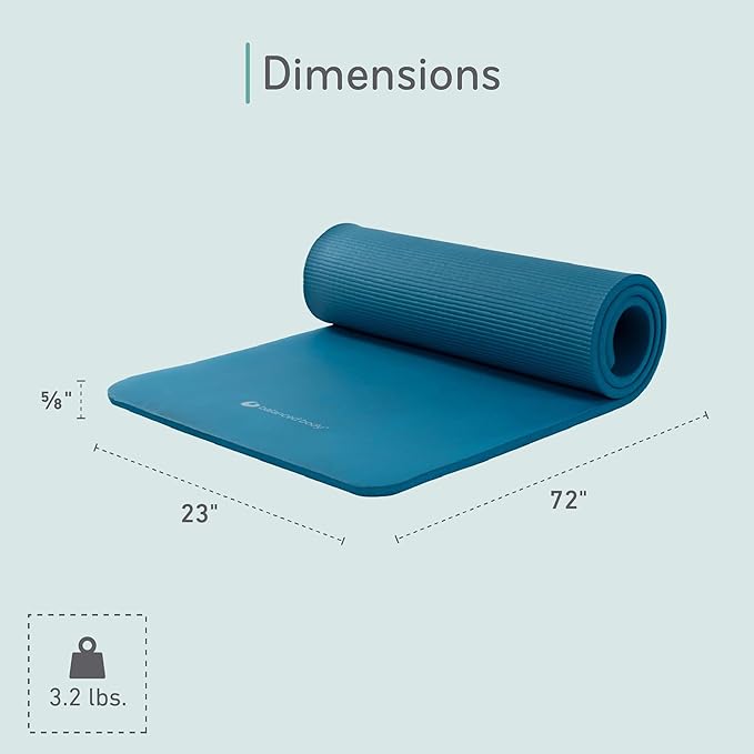 Balanced Body Aeromat Pilates and Yoga Mat for Floor Exercise, Extra-Thick Floor Workout Mat for Pilates or Yoga Exercises and Workouts, Studio or Home Gym Mat - Bloomnest