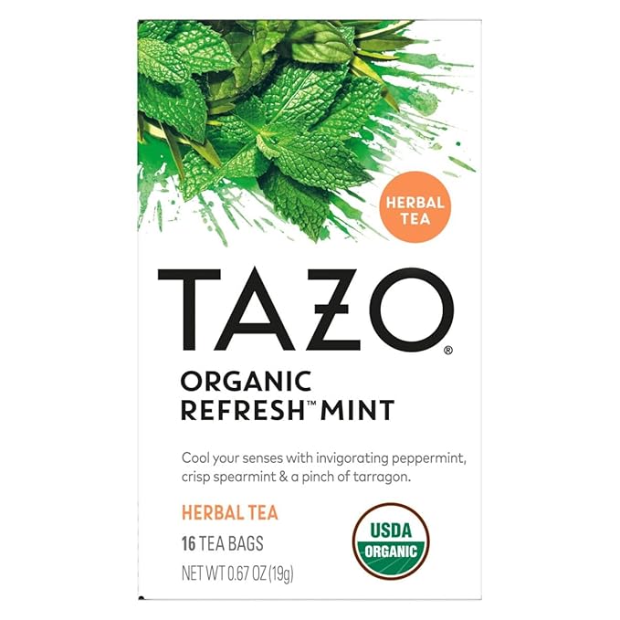 TAZO Herbal Tea Tea Bags Mint, Chamomile, Organic Dream, Wild Sweet Orange (Unsweetened) & Passion (1ea) (Variety Pack) - Bloomnest