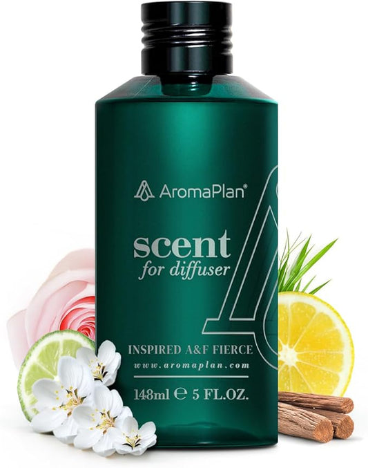 AromaPlan Hotel Scents, Inspired by A+F Fierce, 5 Fl Oz (148ml)-Home Luxury Scents & 5 Star Hotel Scents for Diffuser, USA Made, Bigger Bottle, Bolder Aroma & Longer Lasting - Bloomnest