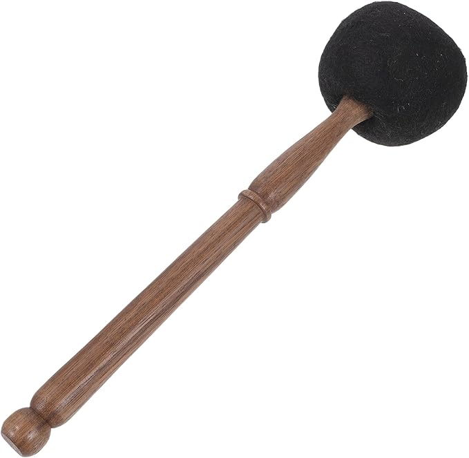 Uonlytech Felt Head Singing Bowl Mallet with Wooden Handle 11.02 Inch for Meditation Sound Therapy Tibetan Sound Bowl Accessory - Bloomnest
