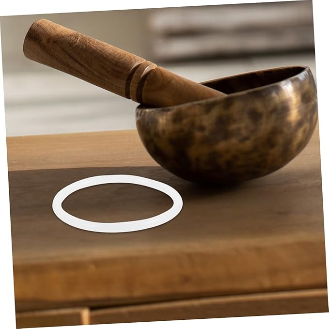 minkissy 3Pcs Rubber for Singing Bowls Durable Cushioning Rings to Prevent Collisions Design Lightweight and Practical Music Sound Accessories - Bloomnest